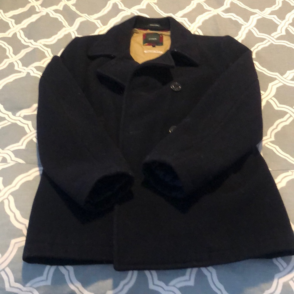 J Crew navy peacoat